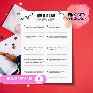 Christmas Movie Quote Quiz: Festive Family Game (printable) - Etsy UK