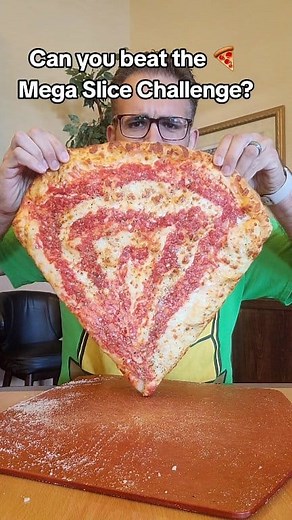 18K views · 348 reactions | The Mega Pizza Slice Challenge is one of the newest food challenges in Las Vegas.  Do you think you could finish this 3+ pound slice of pizza in 10 minutes? Only at Pizza Pie Guy. #pizza #challenge #lasvegas #asmr #foodies #travel #carbs | Freak Eating | Facebook