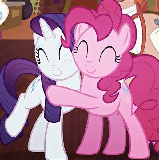 #RARIPIE — literally me and bro bc we’re literally pinkie pie and rarity | tags; #mylittlepony #mlp #uscore #fyp