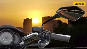 2PCS Motorcycle Mirrors,360° Adjustable Motorcycle Side Mirrors with 8mm & 10mm Bolt,HD Motorcycle Mirrors for Handlebars Wide Angle Rear View Mirror Fits Scooter,Dirt Bike,ATV (Carbon Fiber)