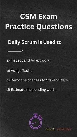 02 Que: CSM Certified Scrum Master Questions