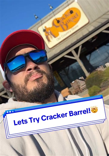 Let’s eat lunch at Cracker Barrel!🤯🔥 @Cracker Barrel #crackerbarrel #foodie #fyp #lunch #chopelasreviews