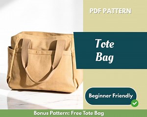 Tote Bag Sewing Pattern | Bag Pattern | Beginner Pattern | Handbag Pattern | Sewing Pattern | PDF Sewing Pattern | Easy Tote Bag Pattern - Etsy Canada