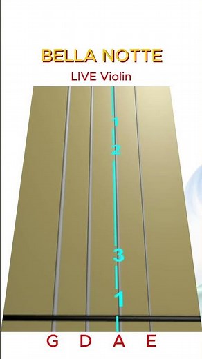 BELLA NOTTE 🐶🐩 | Disney LIVE Animated Violin TAB 🎻 Short | Lady & the Tramp