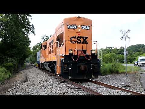 CSX U23B 9553 with Chessie K5LA | Southern Appalachia Railway Museum