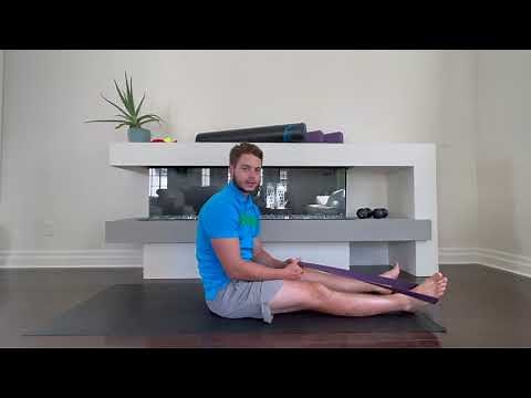 Semitendinosus Stretch - Yoga Strap Stretch