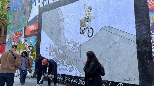 When art meets activism: A powerful collage for press freedom in Paris