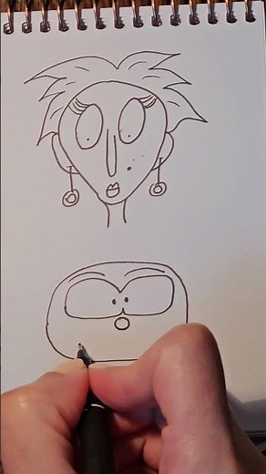 ✨️Doodle Faces Drawing✨️ #doodleart #doodling #funnyface #cutefaces