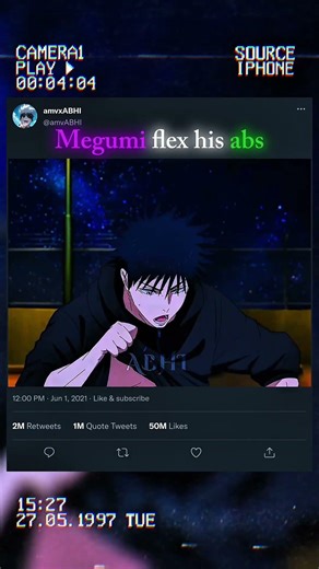 Megumi flex his abs infront of Kirara | jujutsu kaisen season 3 #ytshorts #anime #jujutsukaisen #jjk