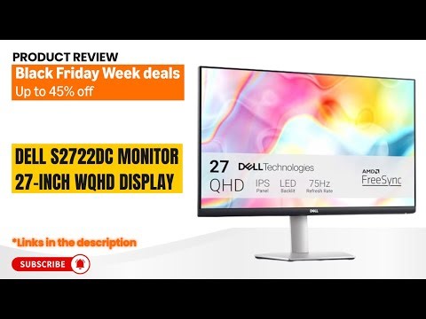 Dell S2722DC Monitor Review 2025 | 27-inch WQHD, USB-C, AMD FreeSync & Adjustable Ergonomics!