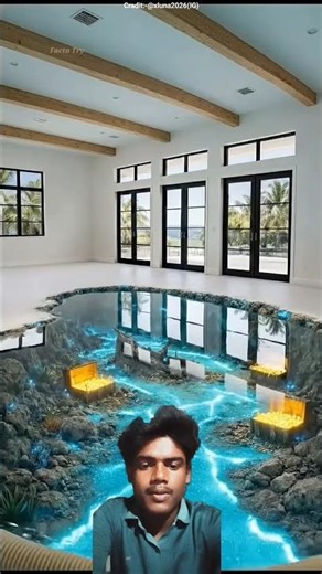 Ghar ke ander chota sa swimming pool #shorts