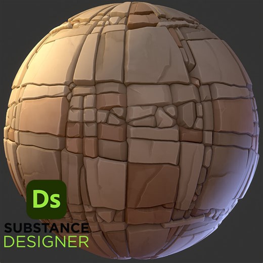 Stylized Cliff Rock Surface - Substance 3D Designer, 3dExtrude Tutorials