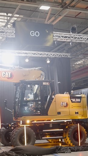 1.4M views · 4.6K reactions | Watch the full behind the scenes video showing the production of the 50,000th Cat Wheel Excavator!  | Cat Construction | Facebook