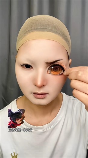 How to do 3D style Cosplay eye Makeup Like a Pro #shorts #cosplay #makeup #pro #3d #tutorial