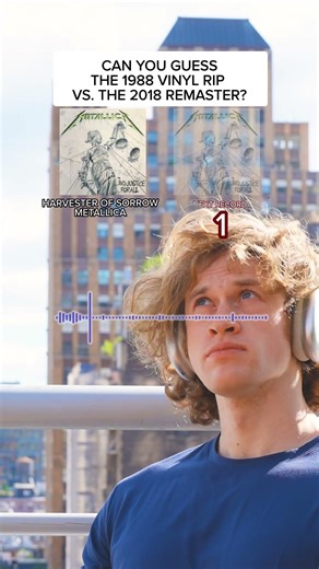 GUESS THE AUDIO 🎧 METALLICA 1988 vs. REMASTER | HARVESTER OF SORROW #metallica #metal #thrashmetal