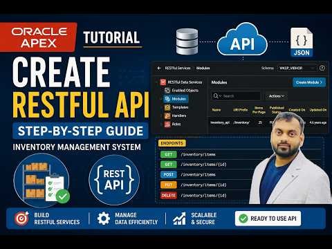 How To Create RESTful API #restfulapi #oracleapex #oracle #ords