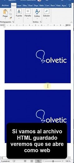 GUARDAR WORD como HTML 💾 #Shorts
