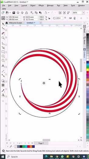 How to design Circular Array in Corel Draw | CAD CAM Gateway #shorts