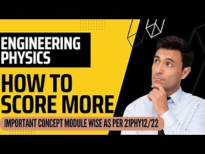 HOW TO SCORE MORE || Important Concept module wise as per 21PHY12/22 #VTU #EngineeringPHYSICS