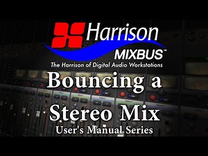 Bounce a Stereo Mix in Mixbus (v3,4)