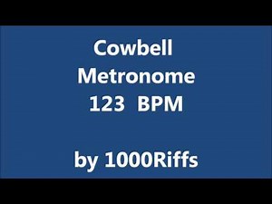 Cowbell Metronome 123 BPM - Beats Per Minute