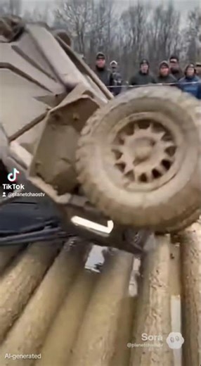 Log Crawl UTV Fail | FLIPS Over! 🪵💥🤦🏽‍♂️ #offroad #mudding #4x4 #fail #viralshorts