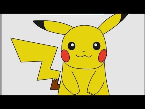How to draw Pikachu : Step by step drawing