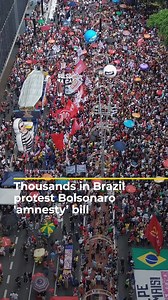 14K views · 294 reactions | Thousands of people joined demonstrations across Brazil to protest against a bill that would reduce the prison sentence of former president, Jair Bolsonaro. He was jailed for plotting a failed coup after losing the 2022 elections. | Al Jazeera English | Facebook