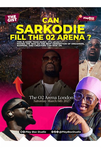 Can Sarkodie Fill the O2 Arena? The Legacy of His Music