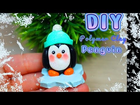 How to make the cutest penguin| DIY polymer clay tutorial| Beginners clay