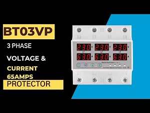 Blackt Electrotech : (BT03VP) 3 Phase Voltage and Current Protector 63 Amps