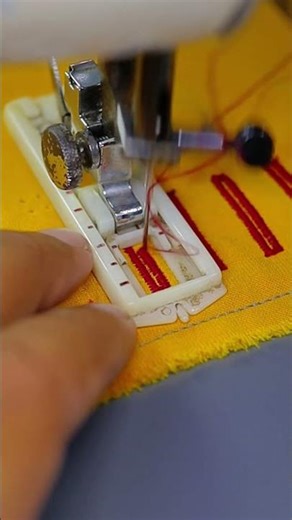 Buttonhole Sewing on Mechanical Machine #sewing #buttonhole