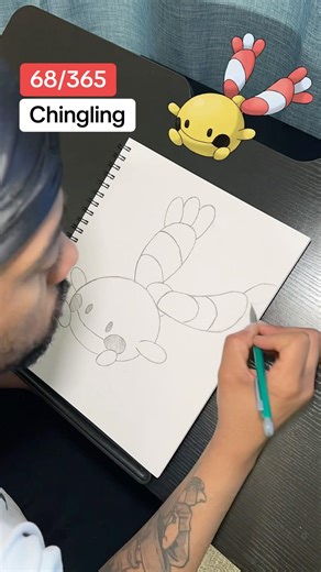 Drawing Chingling #drawing #pokemon #mariahcarey #sinnoh #draw #pokémon #pokemonart #artist #art