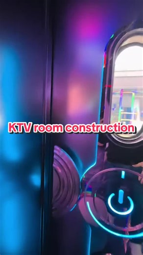 The entertainment venue on the rooftop, the party KTV room is under construction right now.#KTV #design #lights #global #module