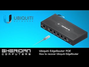 How to recover Ubiquiti EdgeRouter | Ubiquiti EdgeRouter Firmware Recovery