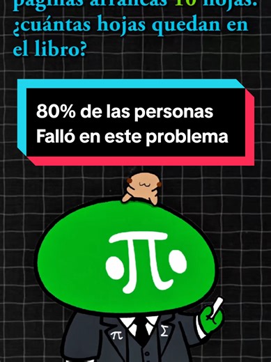 80% de las personas Falló en este problema matemático