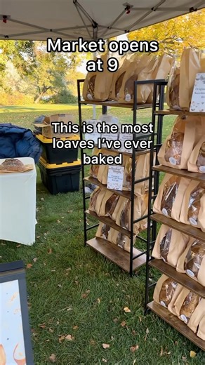 396K views · 15K reactions | Farmers Market Saturdays start back up for me next week and I cannot wait for more Saturday at @idahofallsfarmersmarket and more market videos 落 throwback to one of my favorite market videos from last season. #sourdough #sourdoughstarter #bakersofig #bakersofinstagram #sourdoughbaking #sourdoughbread #baking #breadbaking #sourdoughbread #microbakery #farmersmarket | Basil and Bloom | Facebook