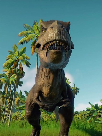 Tyrannosaurus Rex Hunting Homalocephale in Jurassic World Evolution 2
