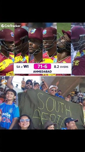 West Indies Collapse 😱 71/6 vs SA | Rabada Ngidi Fire