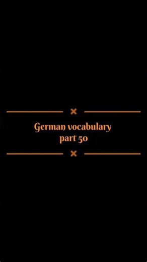 German vocabulary | Learn German | German for beginners | Free German language | Deutsch Course