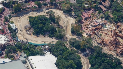 Aerial View of Tom Sawyer Island and Rivers of America Demolition at Magic Kingdom | Chip and Company