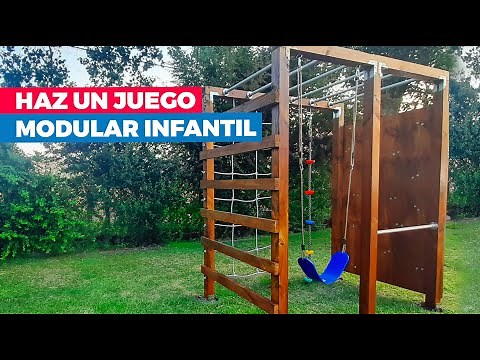 How to build a modular playset with a swing