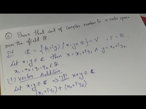 Set of all complex numbers is a vector space over R