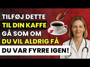 Årsagen til, at ældre tilføjer DETTE pulver til deres kaffe (livsændrende fordele!) | Dr. Katrine A.