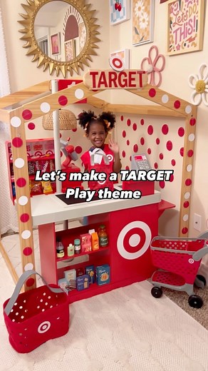 Ashley Guy on Instagram: "Introducing our new play theme: Target!!!! Featuring the ultimate Target Checklane from @jakkspacific.toys which is now available @Target. This checkout lane is well crafted and the ultimate additional for pretend play around our favorite store. My kids love playing with this theme! #pretendplay #playtimefun #playland #playingislearning #funideas"