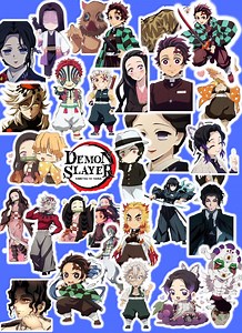 Pack of 42 Demon Slayer Stickers – ‘carry the Strength of the Demon Slayers Everywhere’ – Digital High-quality PNG & PDF - Etsy Canada