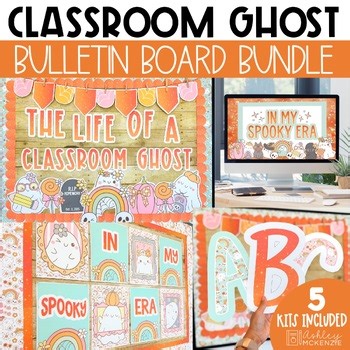 Halloween Bulletin Board Bundle Life of a Classroom Ghost Posters Daily Slides