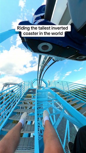 Tallest inverted roller coaster #pov #buschgardens #rides @Busch Gardens Williamsburg