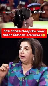 7.3K views · 26K reactions | Deepika was the Obvious choice奈✨ Watch The Bombay Dream ft. Farah Khan on Mashable India’s Yt. Channel! (Farah khan, farah khan movies, farah khan songs, om shanti om, deepika padukone, deepika padukone debut, casting, shahrukh khan, viral movies, bollywood movies) | Mashable India | Facebook