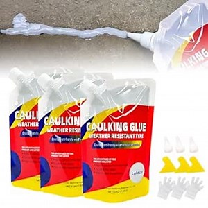 Concrete Crack Filler, Concrete Caulking Adhesive, Quick-Drying Sealant for Professionals, Heavy-Duty Crack Filler for Driveway, Caulking Glue Weather Resistant Type(3PCS): Amazon.com: Tools & Home Improvement